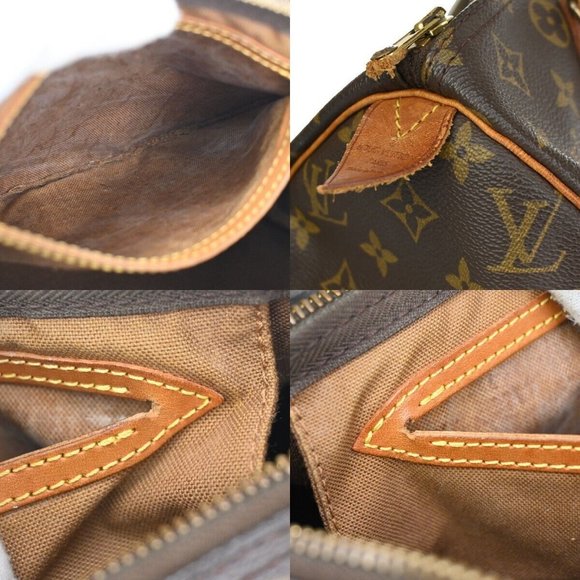 Authentic LOUIS VUITTON Speedy 30 Travel Hand Bag Monogram Leather Brown - Picture 15 of 15